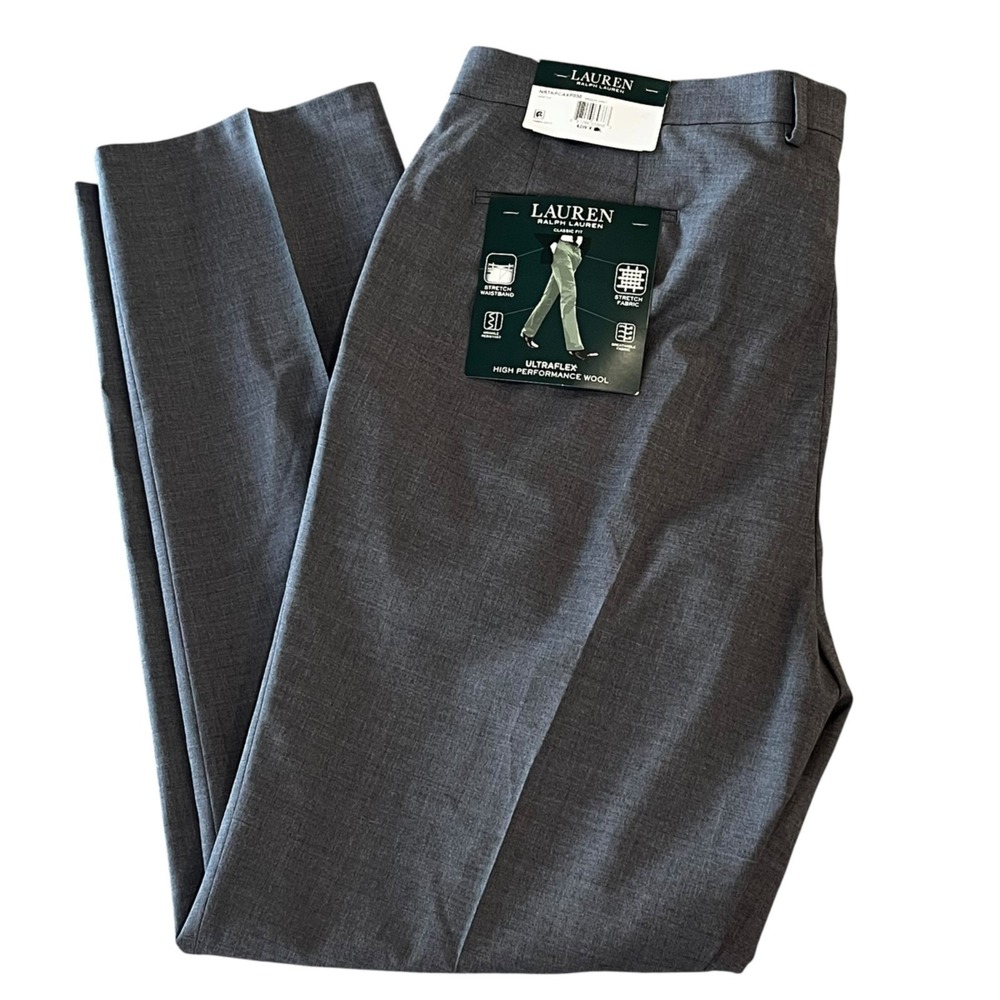 NWT Lauren Ralph Lauren Dress Pants Men's‎ 42x34 Ultraflex Per